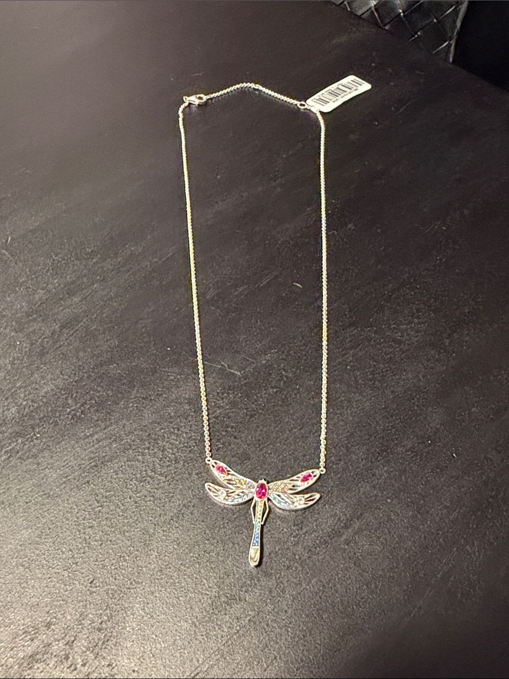 Sterling Silver Dragonfly Pendant Necklace